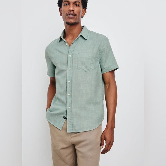 Rails Men's Greenish Blue Cotton Shirt Size XL - Picture 1 of 8